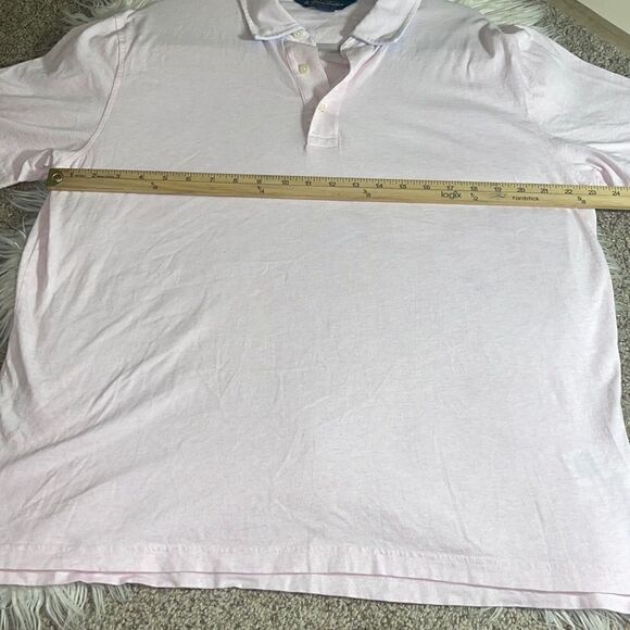 Brooks Brothers Polo Mens size XXL pink stretch Cotton short sleeve Golf Preppy - Picture 5 of 9